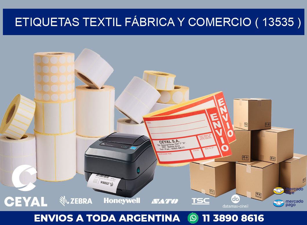 ETIQUETAS TEXTIL FÁBRICA Y COMERCIO ( 13535 )