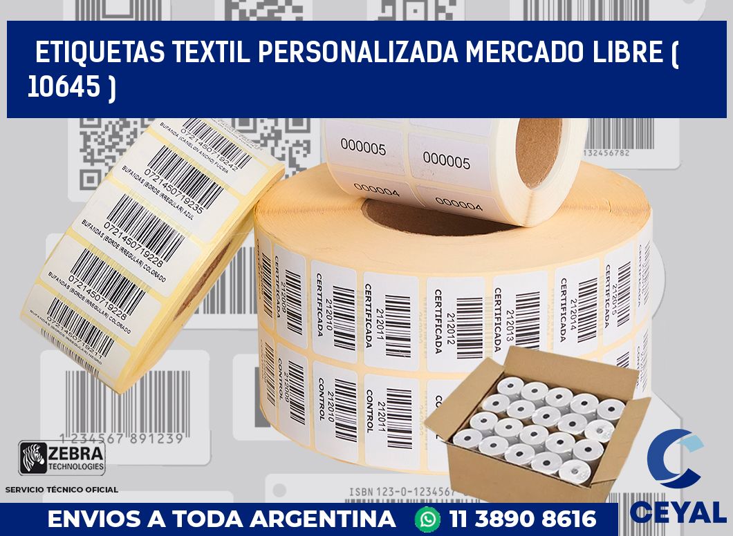 ETIQUETAS TEXTIL PERSONALIZADA MERCADO LIBRE ( 10645 )