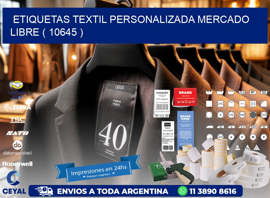 ETIQUETAS TEXTIL PERSONALIZADA MERCADO LIBRE ( 10645 )