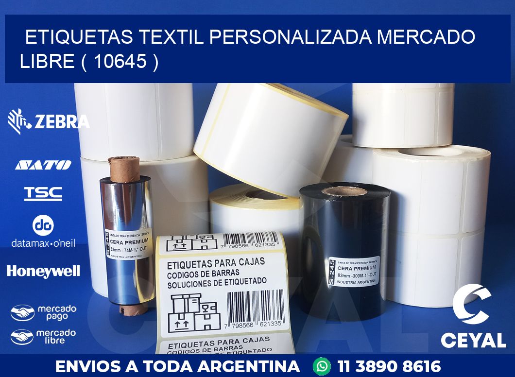 ETIQUETAS TEXTIL PERSONALIZADA MERCADO LIBRE ( 10645 )