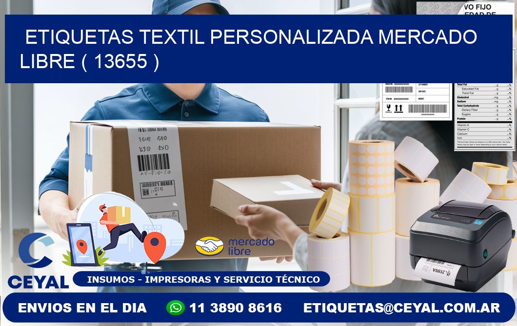 ETIQUETAS TEXTIL PERSONALIZADA MERCADO LIBRE ( 13655 )