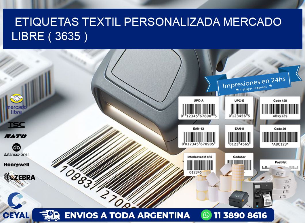 ETIQUETAS TEXTIL PERSONALIZADA MERCADO LIBRE ( 3635 )