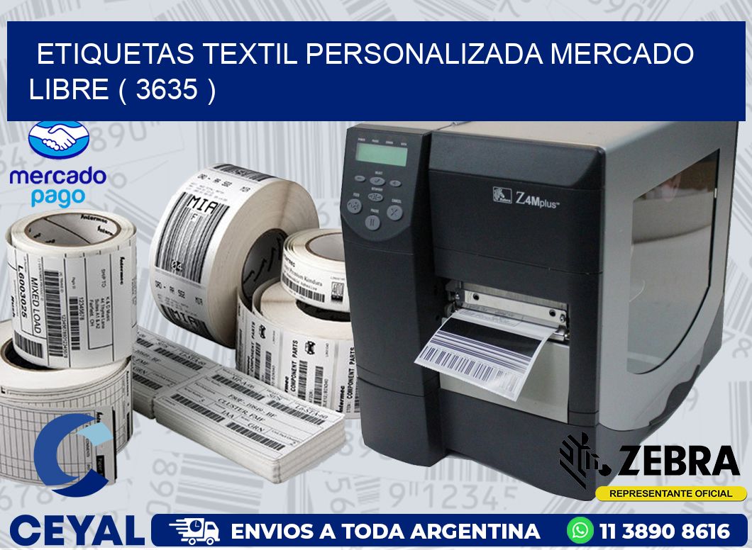 ETIQUETAS TEXTIL PERSONALIZADA MERCADO LIBRE ( 3635 )