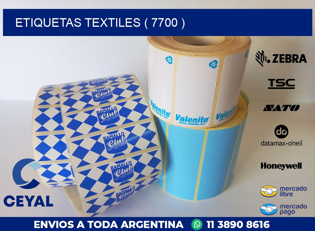 ETIQUETAS TEXTILES ( 7700 )