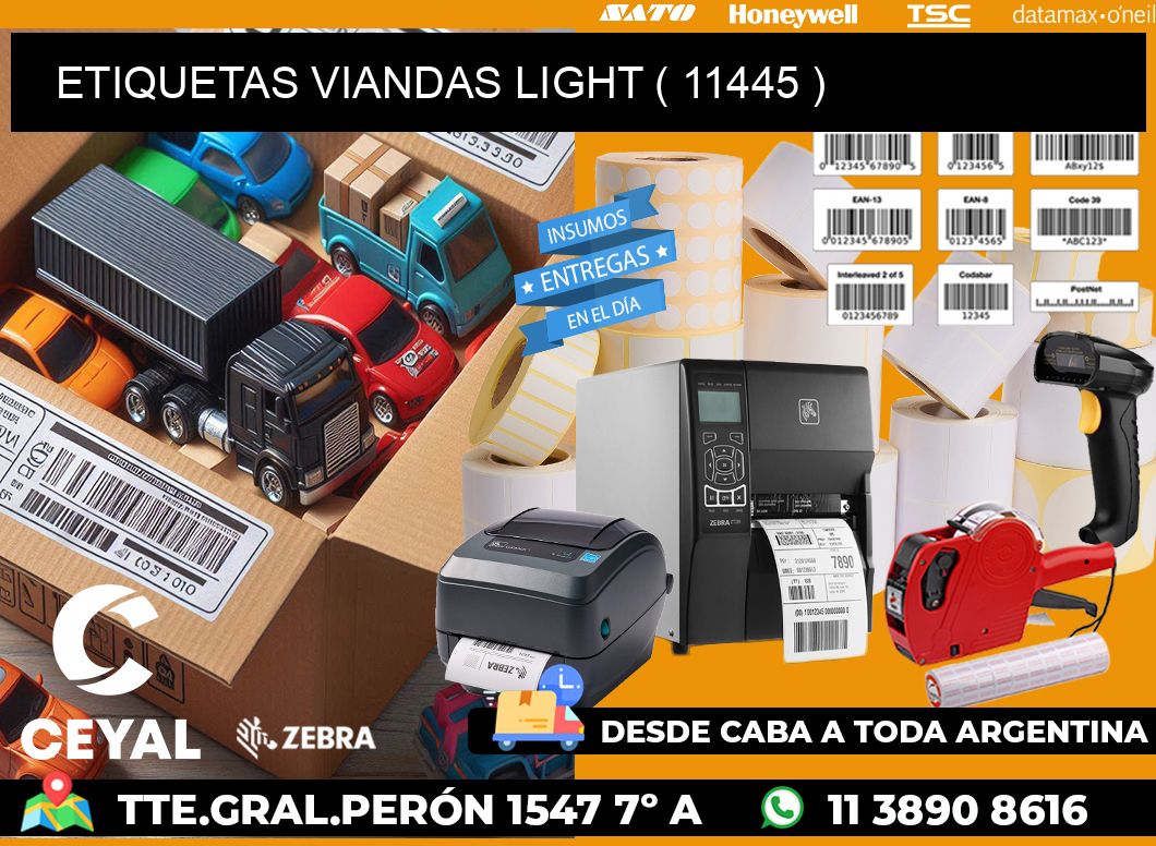 ETIQUETAS VIANDAS LIGHT ( 11445 )