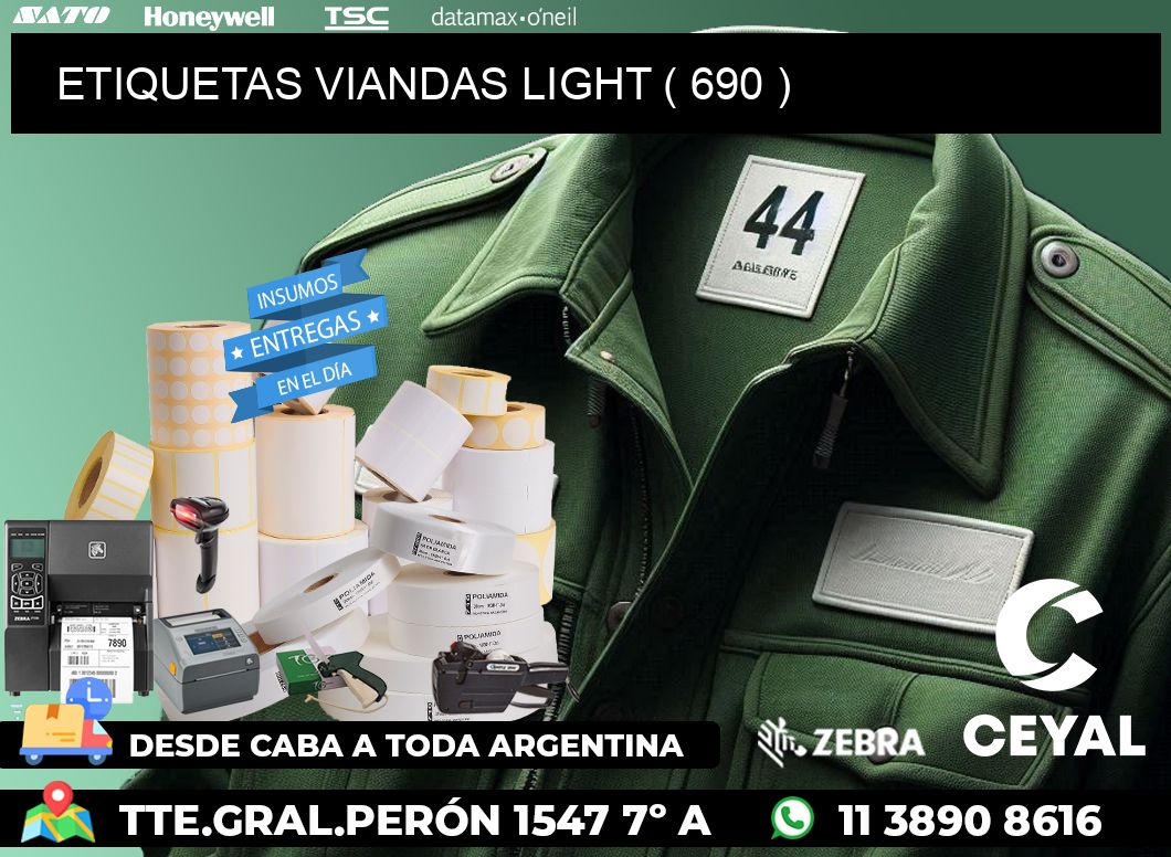 ETIQUETAS VIANDAS LIGHT ( 690 )