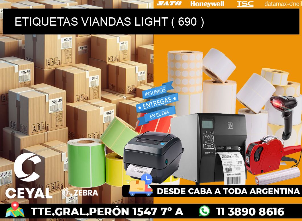 ETIQUETAS VIANDAS LIGHT ( 690 )