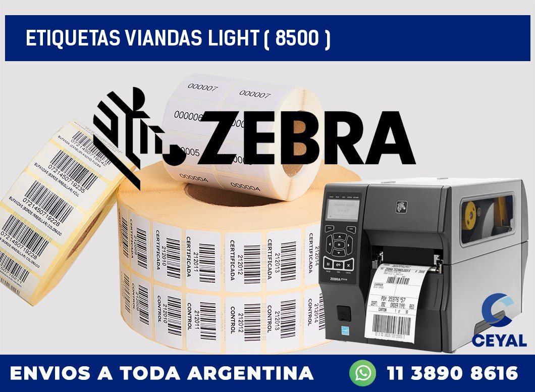 ETIQUETAS VIANDAS LIGHT ( 8500 )