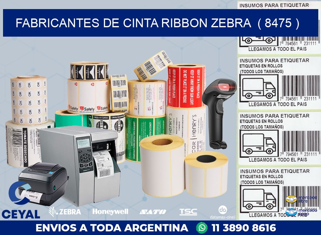 FABRICANTES DE CINTA RIBBON ZEBRA  ( 8475 )