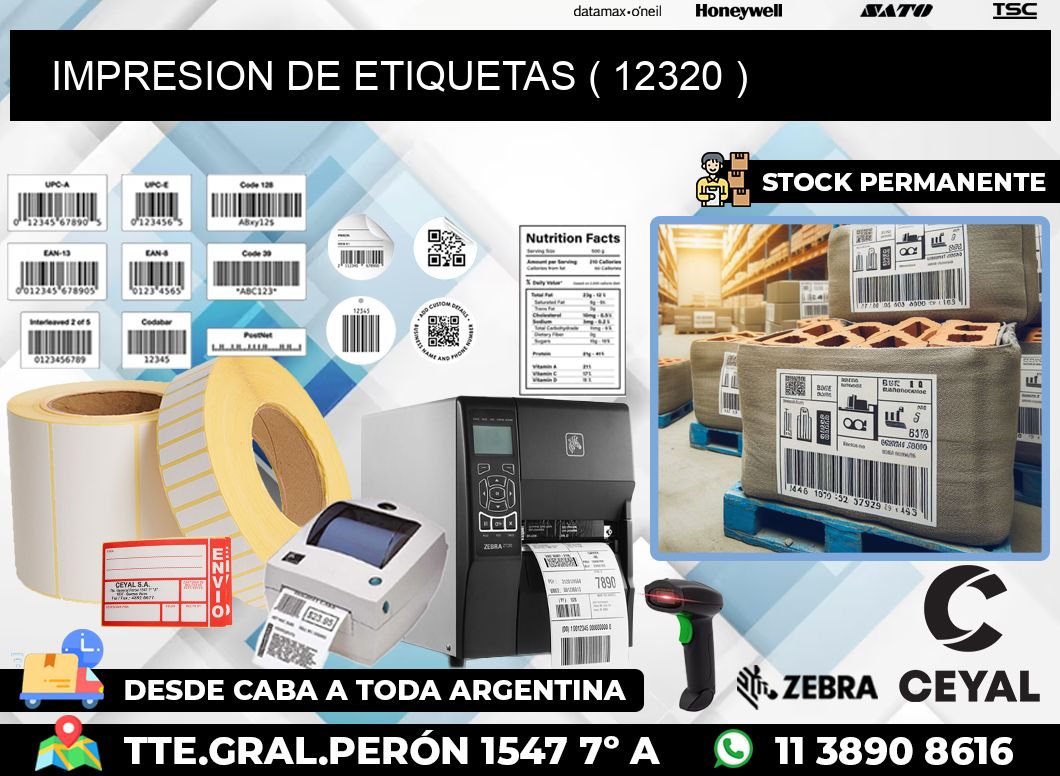 IMPRESION DE ETIQUETAS ( 12320 )