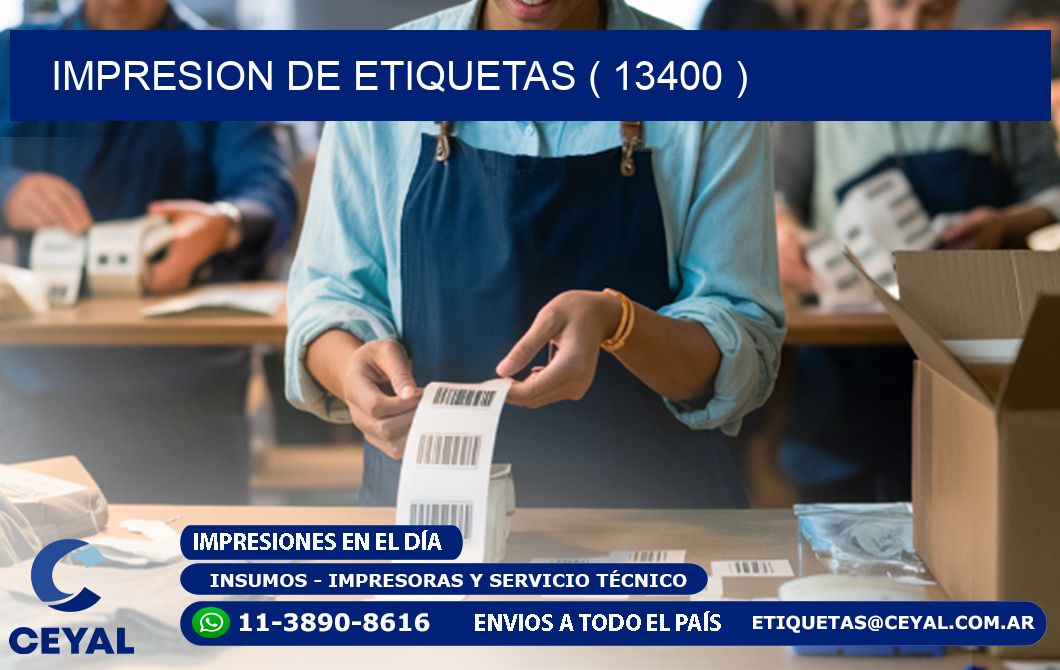 IMPRESION DE ETIQUETAS ( 13400 )