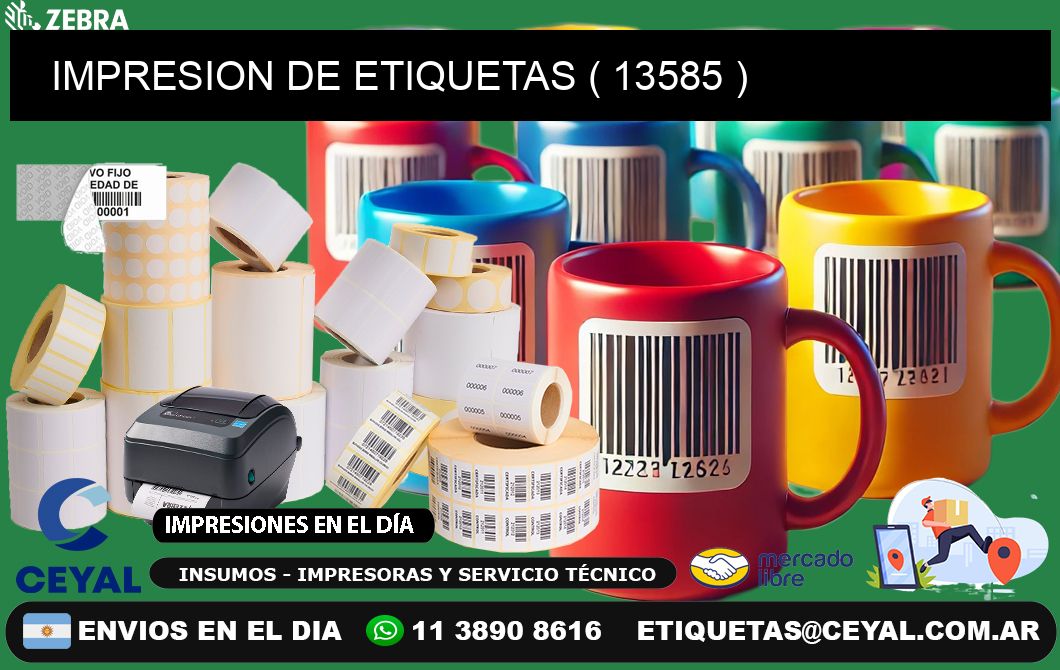 IMPRESION DE ETIQUETAS ( 13585 )