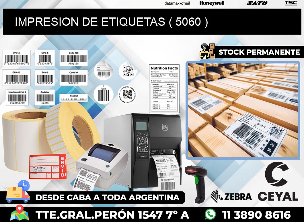 IMPRESION DE ETIQUETAS ( 5060 )