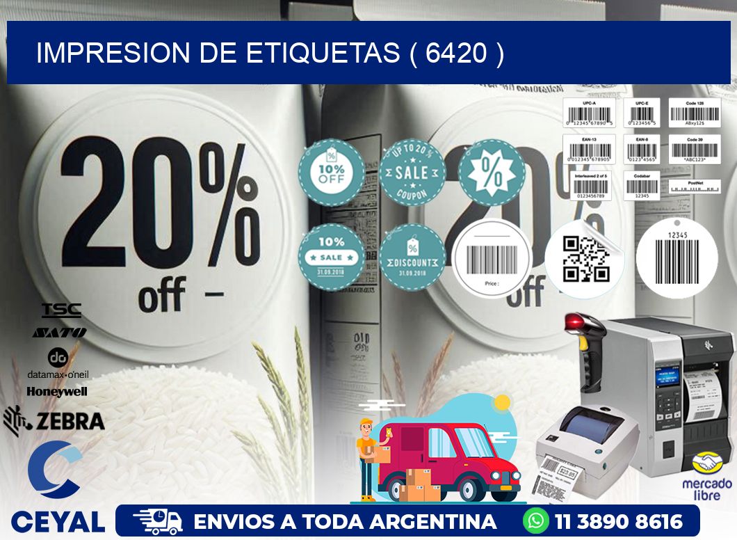 IMPRESION DE ETIQUETAS ( 6420 )