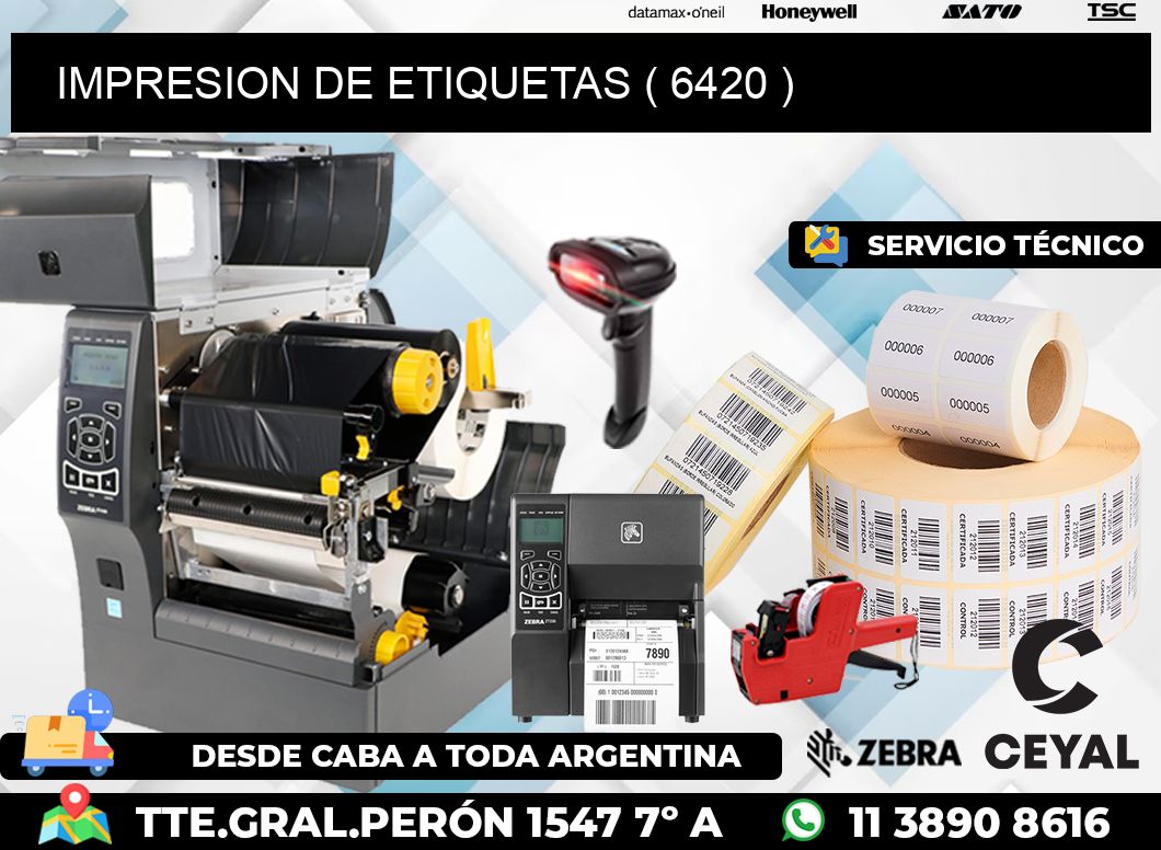 IMPRESION DE ETIQUETAS ( 6420 )