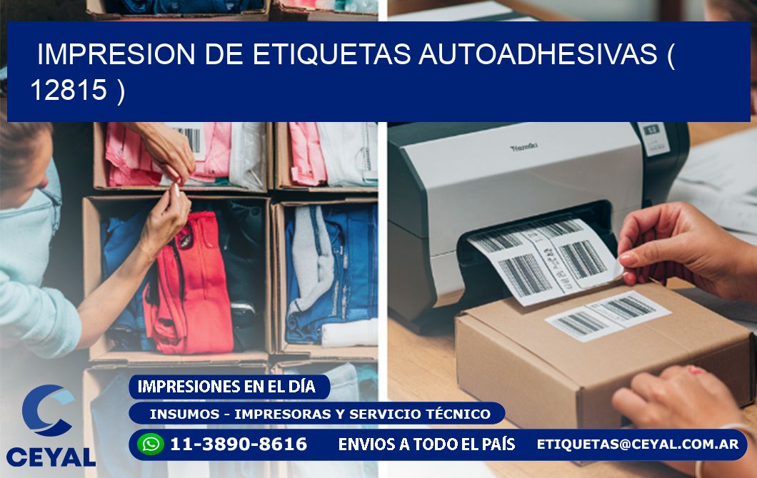 IMPRESION DE ETIQUETAS AUTOADHESIVAS ( 12815 )
