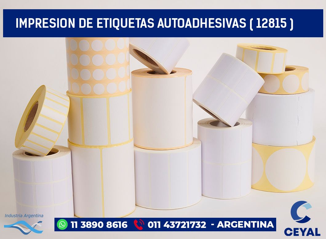 IMPRESION DE ETIQUETAS AUTOADHESIVAS ( 12815 )