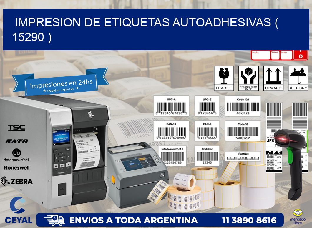 IMPRESION DE ETIQUETAS AUTOADHESIVAS ( 15290 )