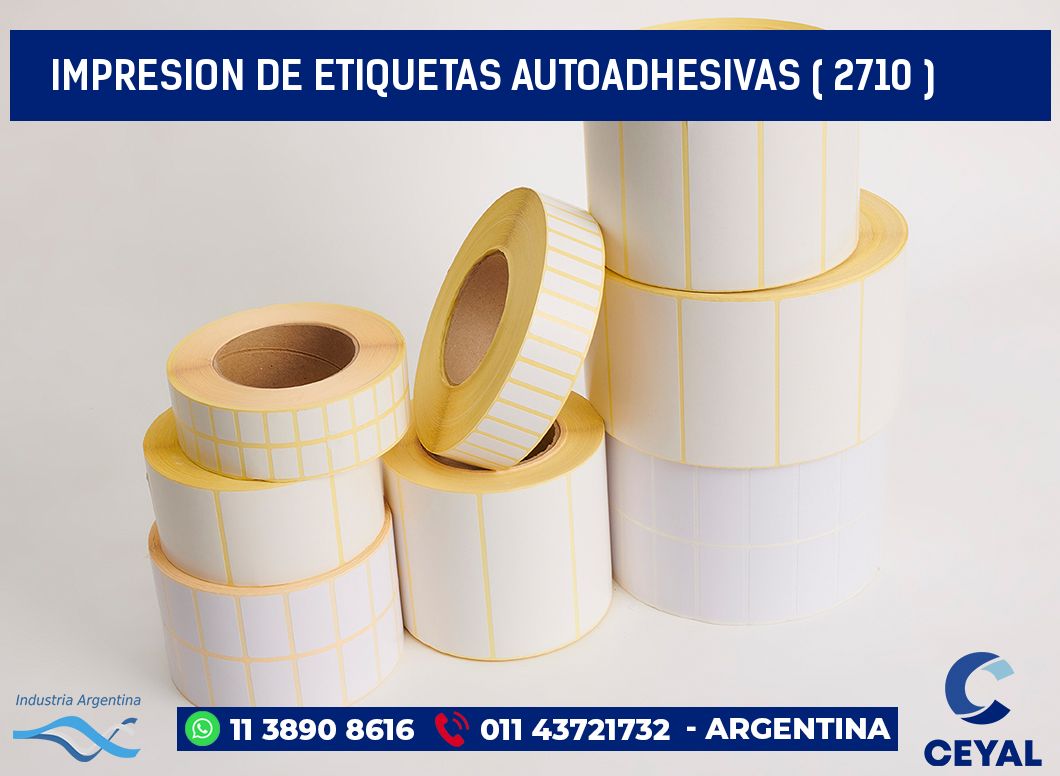 IMPRESION DE ETIQUETAS AUTOADHESIVAS ( 2710 )