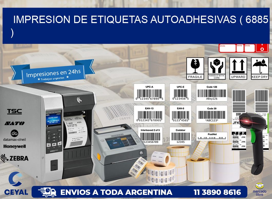 IMPRESION DE ETIQUETAS AUTOADHESIVAS ( 6885 )