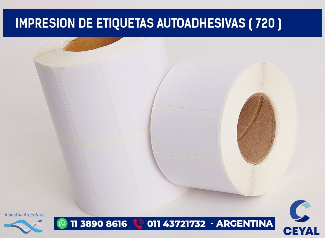 IMPRESION DE ETIQUETAS AUTOADHESIVAS ( 720 )