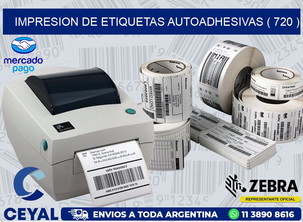 IMPRESION DE ETIQUETAS AUTOADHESIVAS ( 720 )