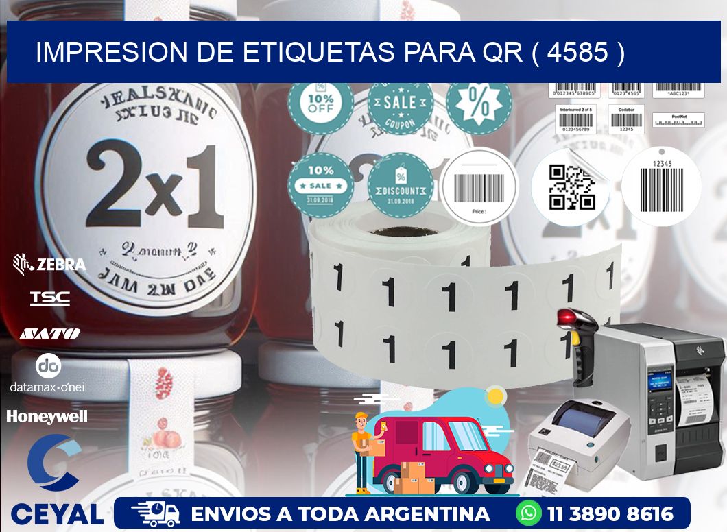 IMPRESION DE ETIQUETAS PARA QR ( 4585 )