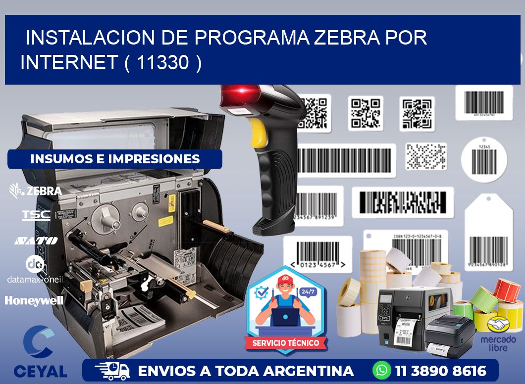 INSTALACION DE PROGRAMA ZEBRA POR INTERNET ( 11330 )