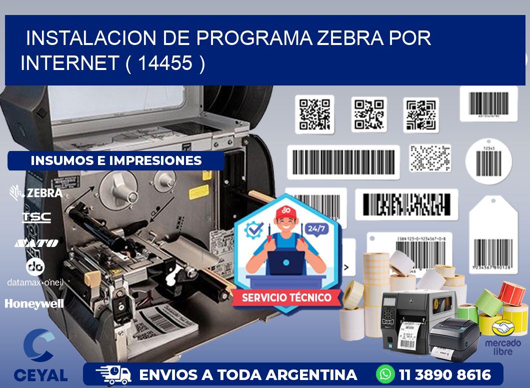 INSTALACION DE PROGRAMA ZEBRA POR INTERNET ( 14455 )