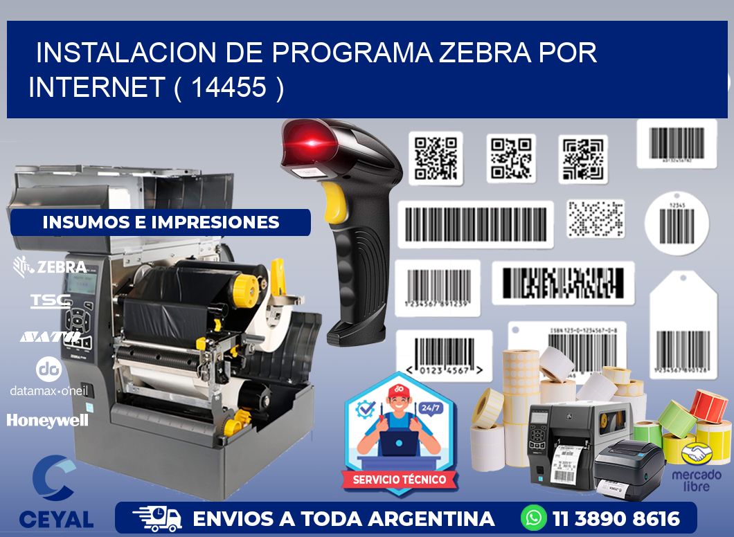 INSTALACION DE PROGRAMA ZEBRA POR INTERNET ( 14455 )