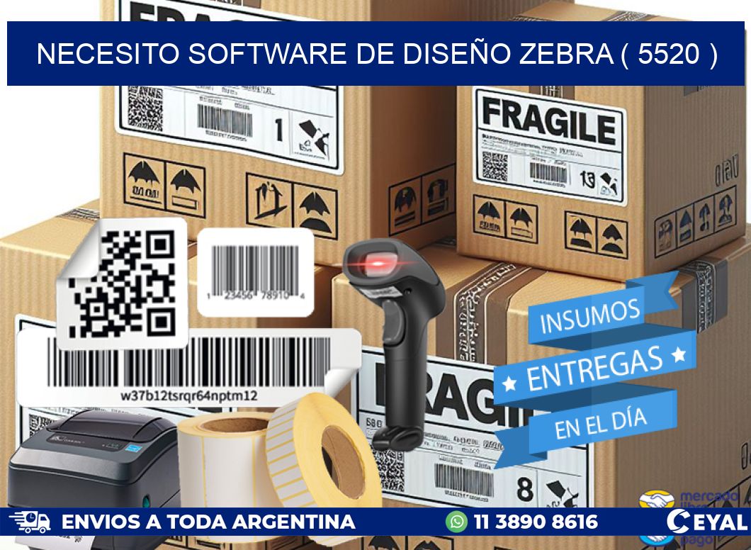 NECESITO SOFTWARE DE DISEÑO ZEBRA ( 5520 )