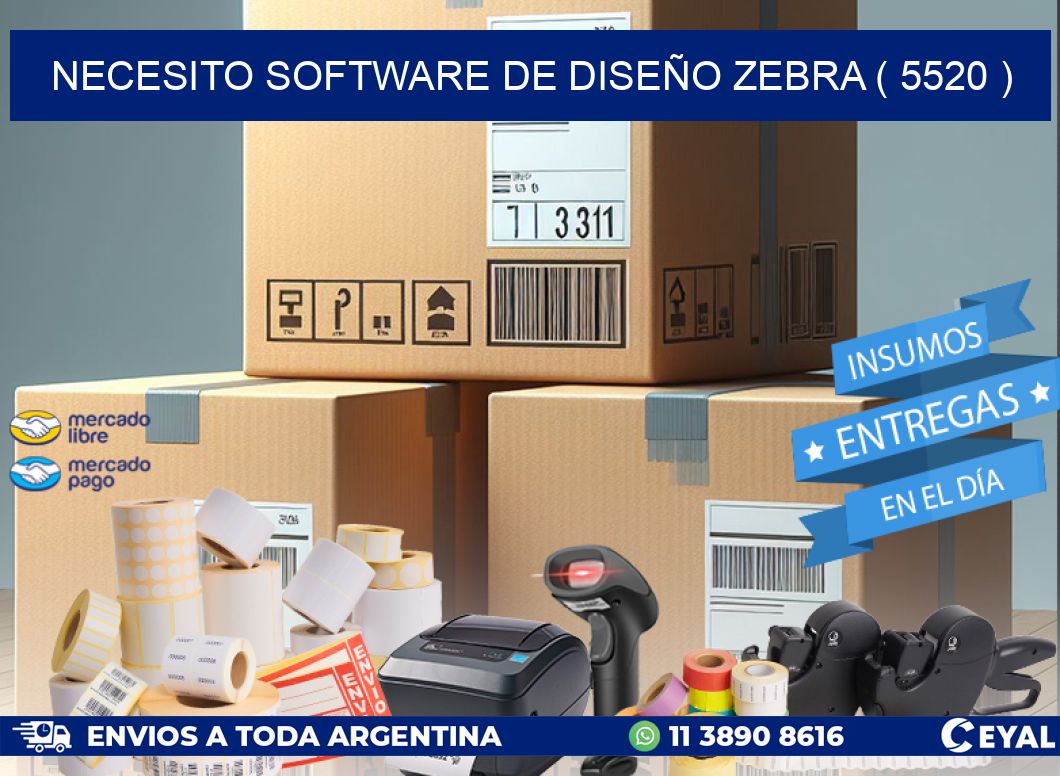 NECESITO SOFTWARE DE DISEÑO ZEBRA ( 5520 )