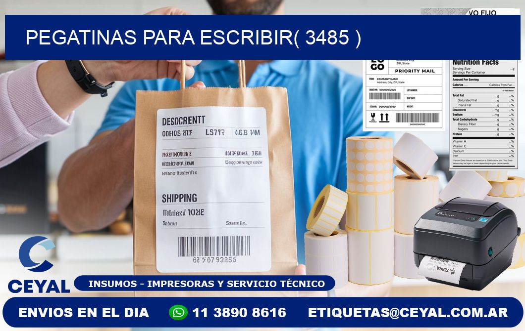 PEGATINAS PARA ESCRIBIR( 3485 )