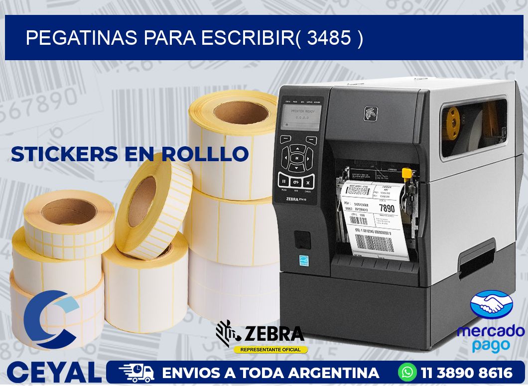 PEGATINAS PARA ESCRIBIR( 3485 )