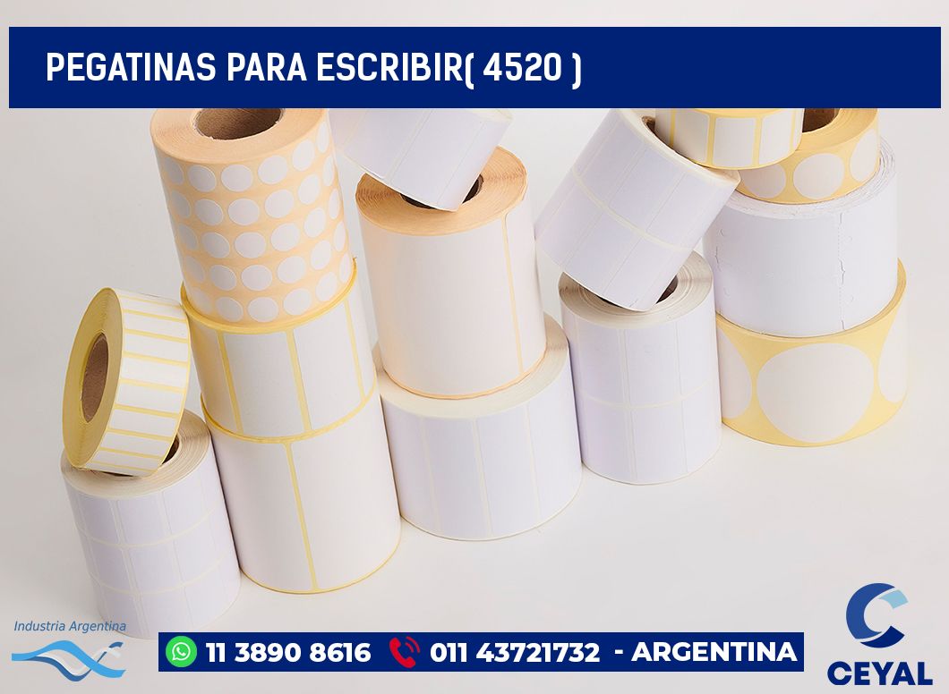 PEGATINAS PARA ESCRIBIR( 4520 )