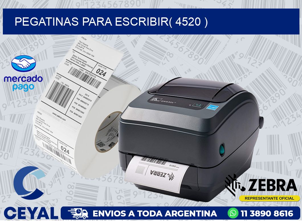 PEGATINAS PARA ESCRIBIR( 4520 )