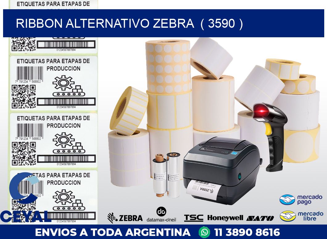 RIBBON ALTERNATIVO ZEBRA  ( 3590 )