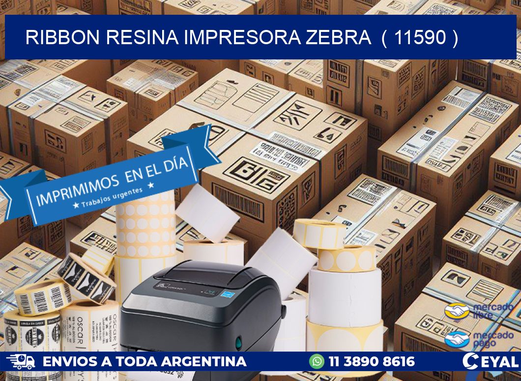 RIBBON RESINA IMPRESORA ZEBRA  ( 11590 )