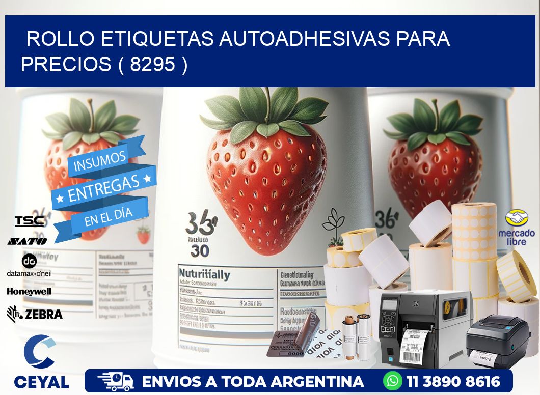 ROLLO ETIQUETAS AUTOADHESIVAS PARA PRECIOS ( 8295 )