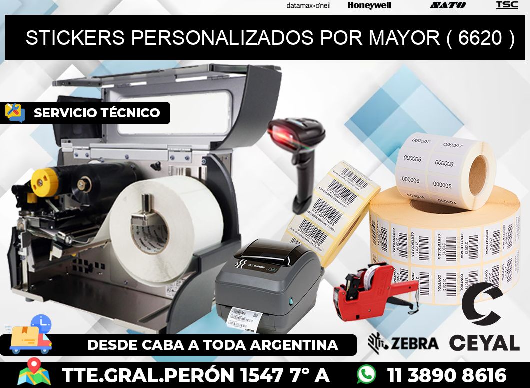 STICKERS PERSONALIZADOS POR MAYOR ( 6620 )