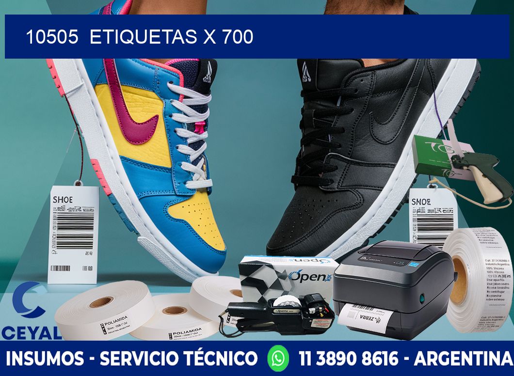10505  ETIQUETAS X 700