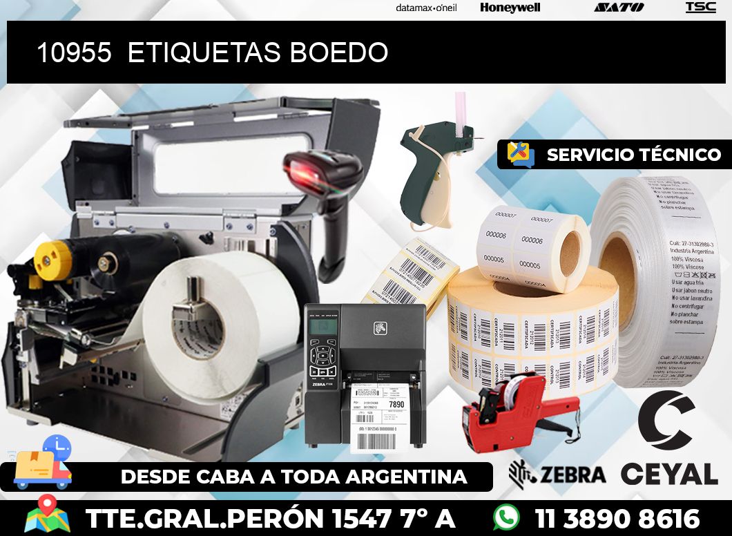 10955  ETIQUETAS BOEDO