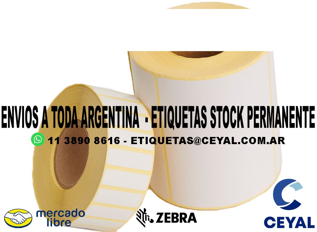 1200 ETIQUETAS PAPEL 25 x 73 ENVIOS ARGENTINA