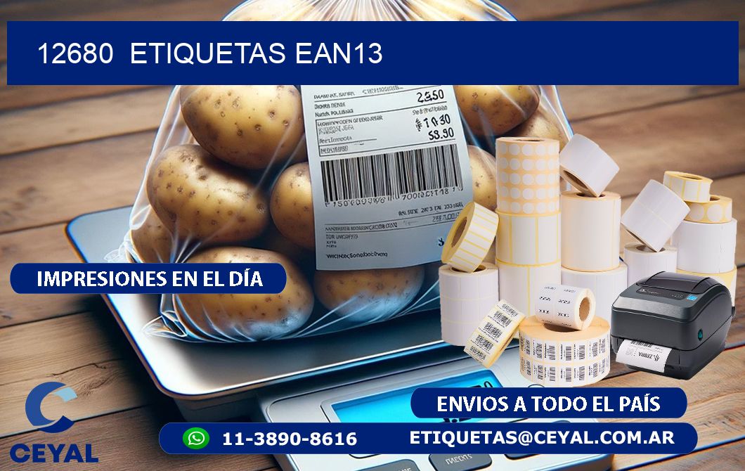 12680  ETIQUETAS EAN13