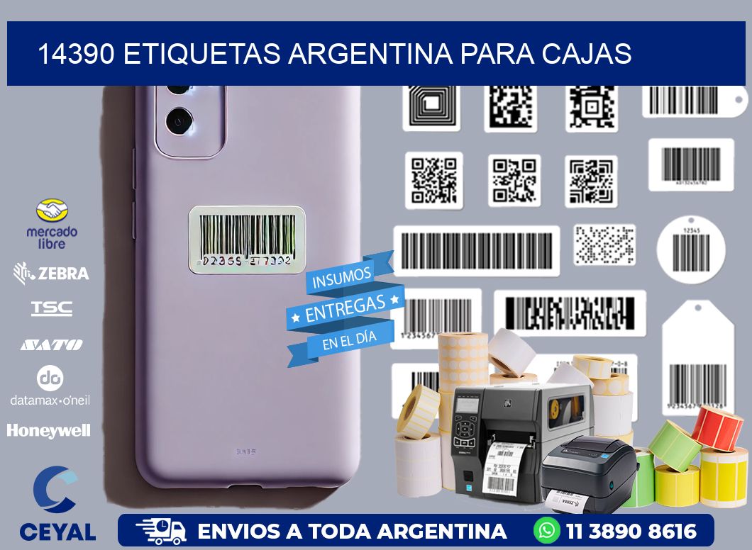 14390 ETIQUETAS ARGENTINA PARA CAJAS