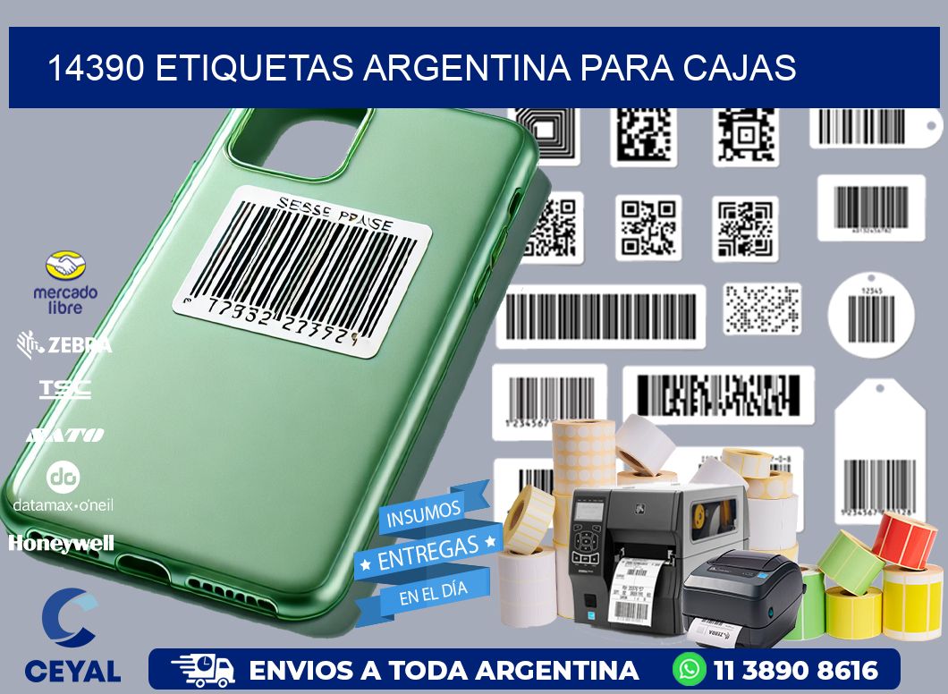 14390 ETIQUETAS ARGENTINA PARA CAJAS