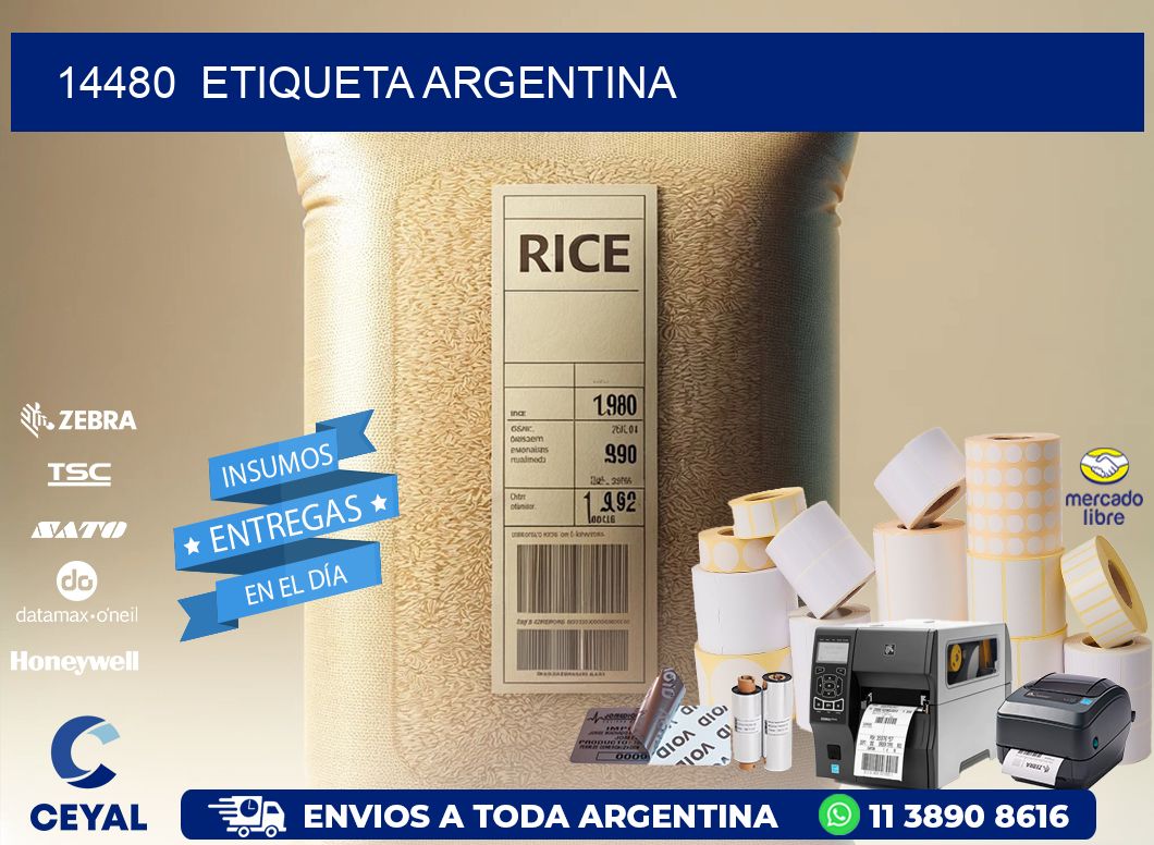 14480  ETIQUETA ARGENTINA