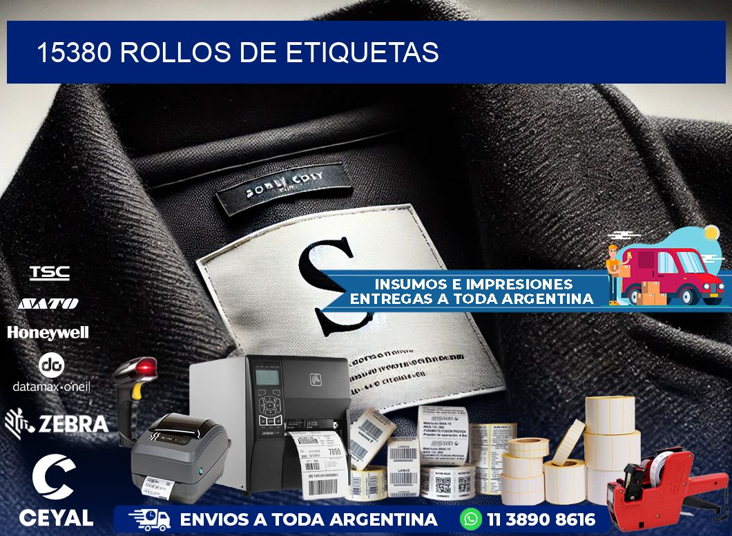 15380 ROLLOS DE ETIQUETAS