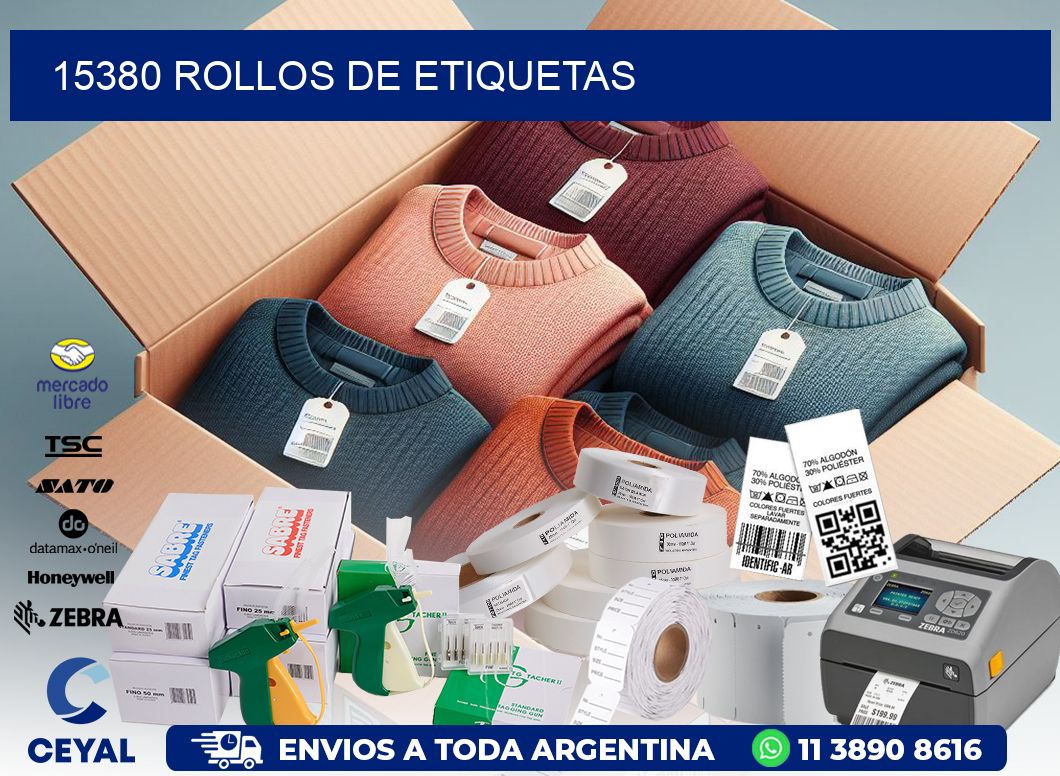 15380 ROLLOS DE ETIQUETAS