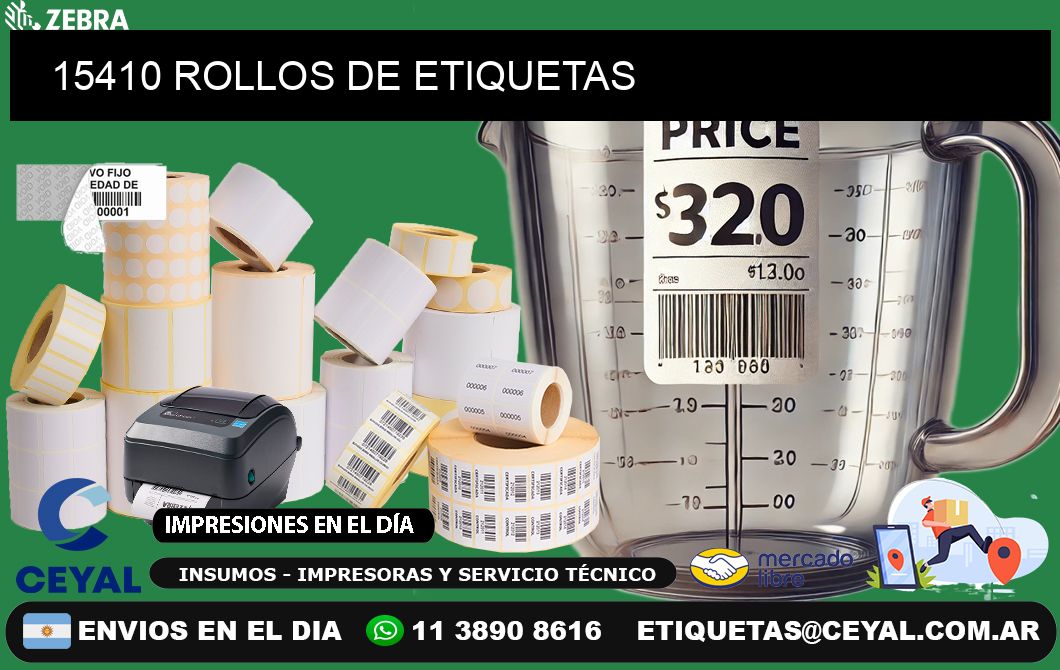 15410 ROLLOS DE ETIQUETAS